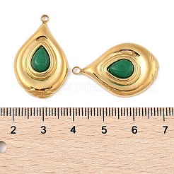 Colgantes naturales aventurina verde&nbsp;STAS-P380-25G-02