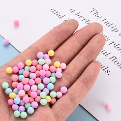 Непрозрачные акриловые бусины PAB702Y-B01