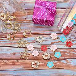 Подвески из эмали и сплава&nbsp;ENAM-SZ0001-09LG