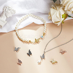 12 шт. 4-х цветные латунные соединительные звенья&nbsp;KK-BC0002-47