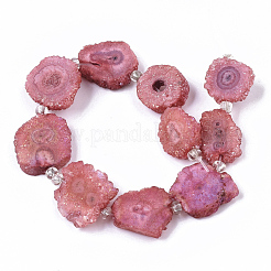 Elettrodeposte perle di quarzo naturale fili&nbsp;G-R461-04G