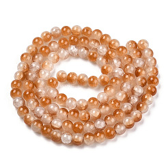 Perles de verre imitation jade à craqueler&nbsp;DGLA-T003-10mm-08