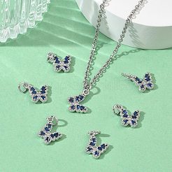 Pendentifs en laiton Shegrace pavés de zirconiums cubiques transparents&nbsp;XGRQ3Q851-628P-E
