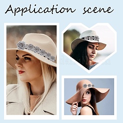 3d цветок розы полиэстер компьютеризированный вышитый орнамент аксессуары&nbsp;DIY-NB0008-21B