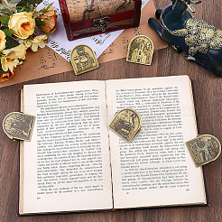 Porta libros de latón&nbsp;AJEW-WH20138-018