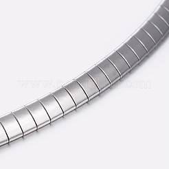 Anlaufgeschützte Kettenhalsketten aus 304er Edelstahl&nbsp;NJEW-I205-02P-4MM