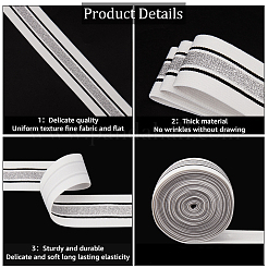 4.7 ярд плоская полиэстеровая полосатая эластичная широкая лента OCOR-GF0003-86C