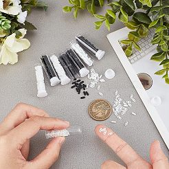 720шт 2 цвета 2-дырочные стеклянные бусины SEED-NB0001-55