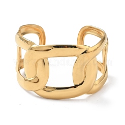 Ионное покрытие (ip) 304 нержавеющая сталь манжеты браслеты для женщин BJEW-Z078-25G