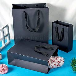 15 шт. 3 размера прямоугольные бумажные подарочные сумки для хранения с ручкой&nbsp;ABAG-TA0001-73B