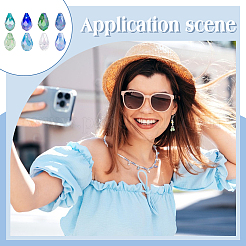 160шт 8 цвета гальванические стеклянные бусины GLAA-PH0003-31A