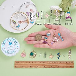 Набор для изготовления браслета на тему океана своими руками&nbsp;DIY-SZ0009-35