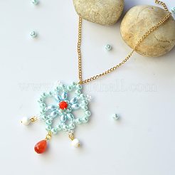 Карибские синий микс перламутровый стекла жемчужные бусины HY-PH0006-4mm-03