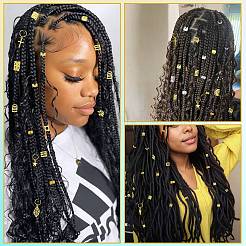 200 pz polsini per capelli con spirale di ferro&nbsp;X1-AJEW-SZC0021-02G