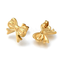 Orecchini a bottone in acciaio inossidabile 304 per donna&nbsp;EJEW-F337-01G-08