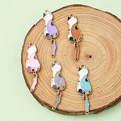 5 шт. 5 цвета экологически чистые подвески из сплава с эмалью&nbsp;ENAM-YW0003-57