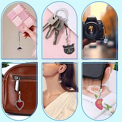 Ремешки для мобильных устройств с подвеской из сплава эмали&nbsp;HJEW-SW00047