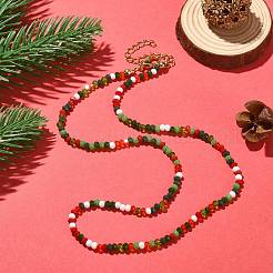 Стекло бисера ожерелья NJEW-JN04339