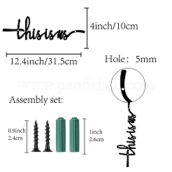 Eisen Anhänger Dekorationen&nbsp;HJEW-WH0013-045