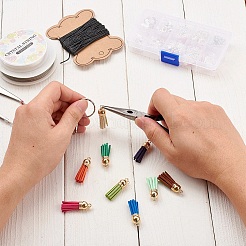 60 шт. 30 цвета искусственная замша подвеска с кисточкой украшения FIND-YW0001-13LG