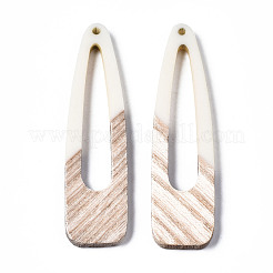 Gros pendentifs en résine et bois&nbsp;RESI-T035-16D