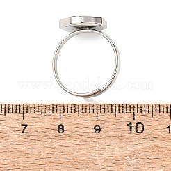 Кольца-манжеты из нержавеющей стали 304 для женщин&nbsp;RJEW-B136-04B-P