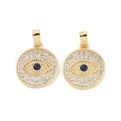 Colgante micropavé cubic zirconia de latón&nbsp;KK-E068-VC461