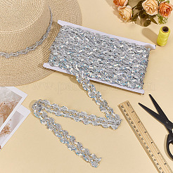 Металлизированная кружевная отделка&nbsp;OCOR-WH0101-162A