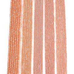 Стеклянные бусины с гальваническим покрытием  EGLA-A044-P1mm-A33