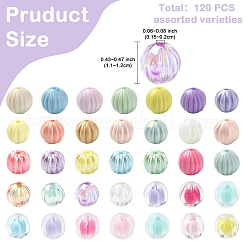 120 шт. 6 разных стиля акриловые бусины&nbsp;MACR-YW0003-21