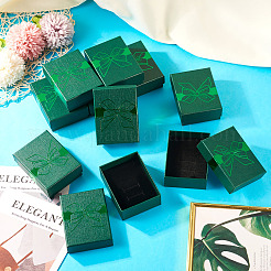 12 шт. подарочные коробки для хранения украшений из бумаги с бантом&nbsp;CON-TA0001-24A