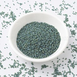 MIYUKIデリカビーズ  シリンダー  日本製シードビーズ  11/0  （db0859)マット透明ダークエメラルドab  1.3x1.6mm  穴：0.8mm  約20000個/袋  100 G /袋&nbsp;SEED-J020-DB0859