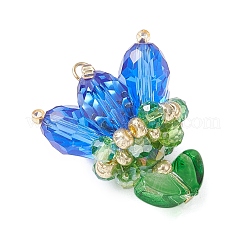 Прозрачные стеклянные подвески&nbsp;PALLOY-MZ00722-07