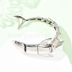 Браслеты из нержавеющей стали 304 с цепочкой для женщин и мужчин&nbsp;BJEW-P386-08P