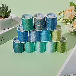 12 рулон полиэфирной швейной нитки 12 цветов.&nbsp;OCOR-CY0002-02D