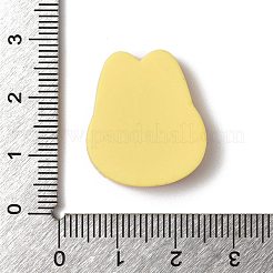 かわいい不透明樹脂カボション  模造クッキー  兎  23x20.5x7mm&nbsp;RESI-G106-02A