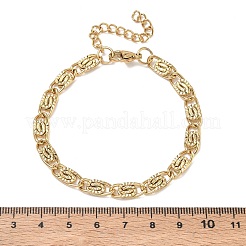 6 mm 304 Edelstahl Lumachina-Kettenarmbänder&nbsp;SA-CBA2696-14G
