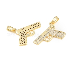 Pendenti in ottone con zirconi chiari&nbsp;KK-E800-12G