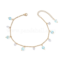 Браслеты на ногу из нержавеющей стали 304&nbsp;AJEW-AN00699-03