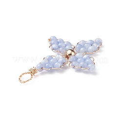 2шт 2 цвета окрашенные натуральные пресноводные раковины подвески из бисера&nbsp;PALLOY-JF01910