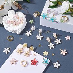 Набор для изготовления цветочных сережек и колец на палец своими руками DIY-SZ0008-48