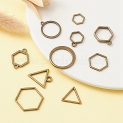 Подвески и звенья с открытой спиной из сплава PALLOY-YWC0002-01AB