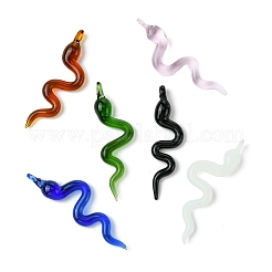 6 шт. 6-х цветные большие подвески ручной работы в технике лэмпворк&nbsp;LAMP-CJ0002-63