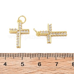 Pendentifs avec zircon cubiques à micro-pavés en laiton&nbsp;X1-KK-C092-21E-G