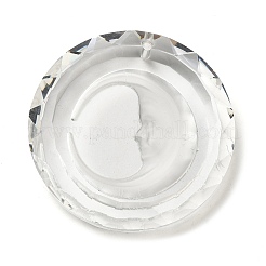 Прозрачные стеклянные подвески GLAA-F118-06