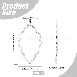 20 шт. большие подвески из сплава в тибетском стиле с открытой задней частью&nbsp;FIND-YW0010-01