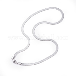Не тускнеющие ожерелья из нержавеющей стали 304 в виде змеиных цепей&nbsp;NJEW-O058-29P