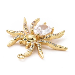 Кулоны из экологически чистой латуни с микропаве и кубическим цирконием KK-D079-19G