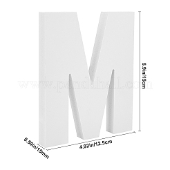 木製の手紙の装飾品  DIYクラフト用  室内装飾  文字.m  M：150x125x15mm&nbsp;WOOD-GF0001-15-13