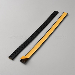 スーツケースの車輪用シリコン保護ケース4個  ブラック  195x12x2mm&nbsp;FIND-WH20033-039B